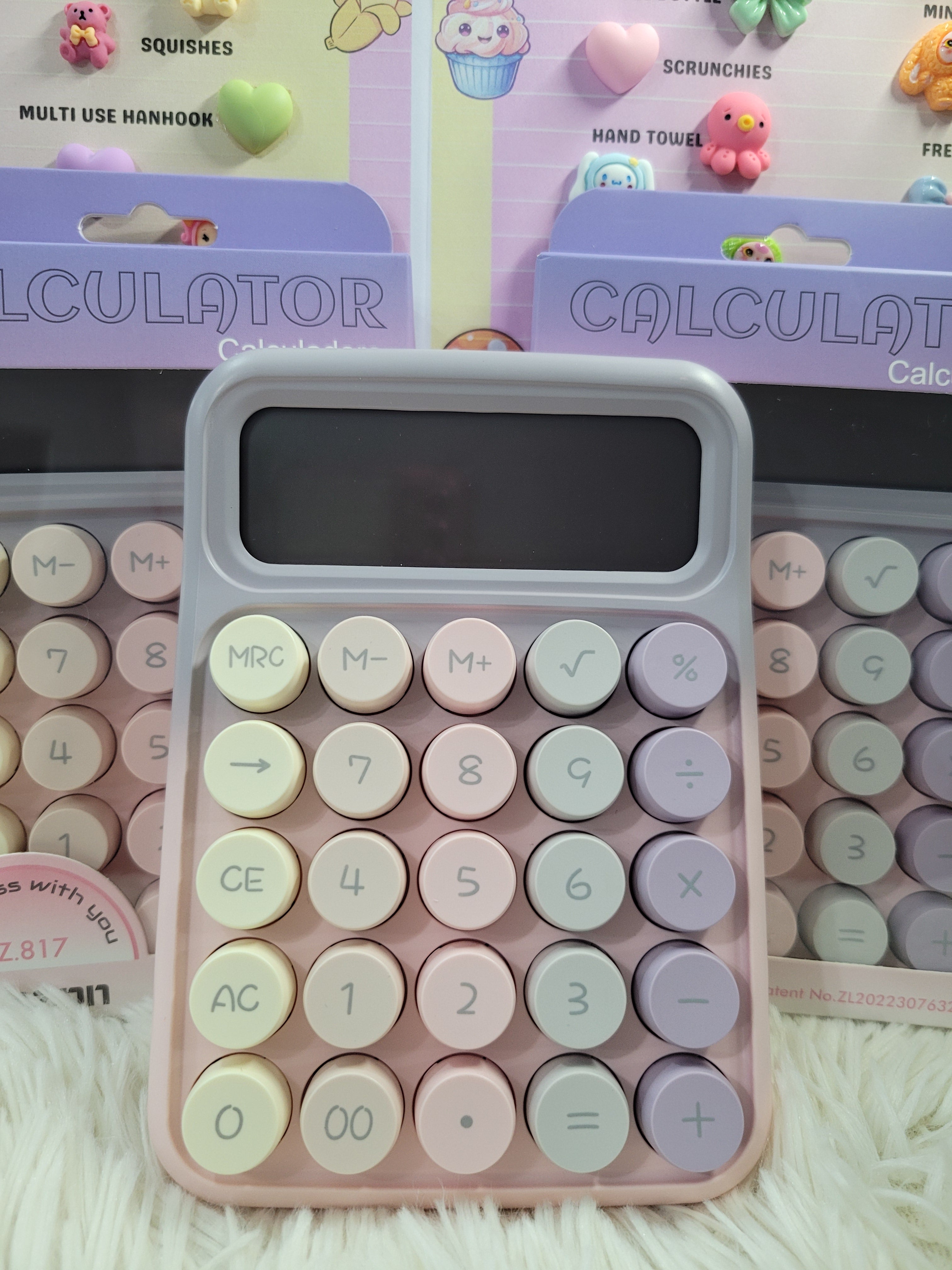 Kawaii 3D Bubble Buttons Calculator